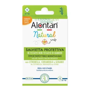 Alontan Natural Salviette Antizanzare 12 Pezzi