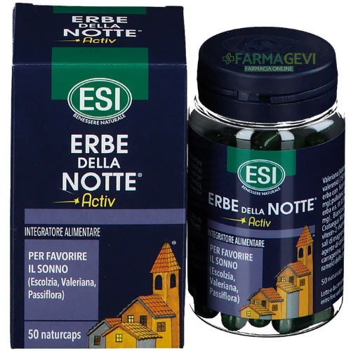 Erbe della Notte Activ ESI 50 Naturcaps – Integratore per il Rilassamento