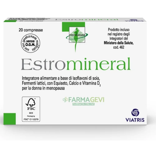Estromineral 20 40 Compresse Isoflavoni di Soia e Fermenti Lattici