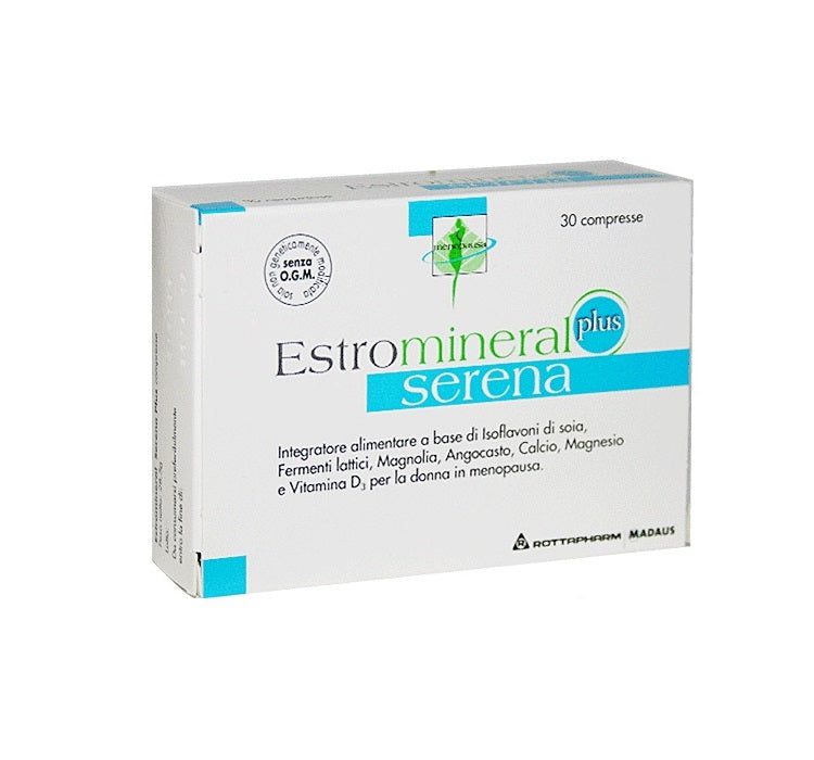 Estromineral Serena Plus - Integratore di Isoflavoni di Soia e Fermenti Lattici 30 Compresse