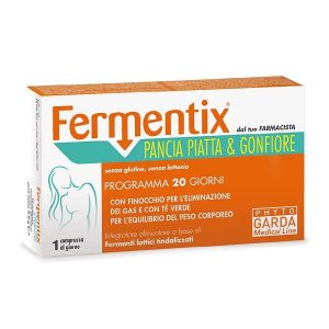Fermentix Pancia piatta e Gonfiore 20 Compresse - Fermenti Lattici Tindalizzati