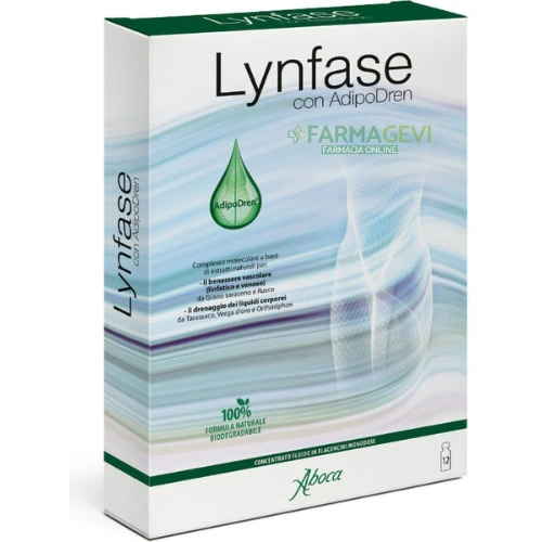 Lynfase Aboca con AdipoDren - Drenante Naturale 12 Flaconi