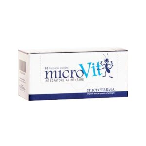 Microvit 10 Flaconi Microfarma - Integratore per Mineralizzazione dei Denti