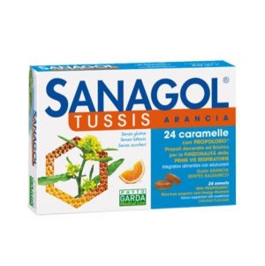 Sanagol Tussis Arancia 24 Caramelle