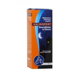 Valdispert Buonanotte Gocce di Melatonina Pura e Valeriana 30 ml