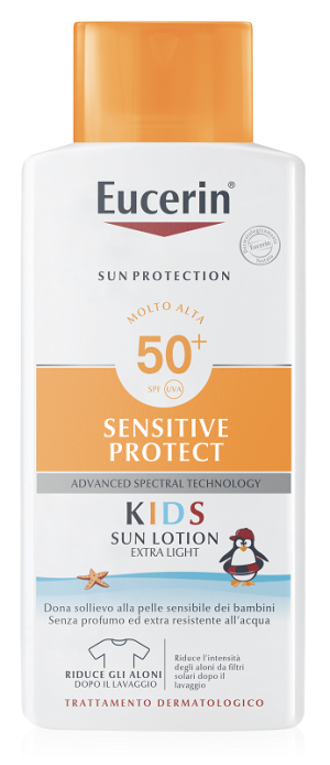 Eucerin sun protection spf 50+ sensitive protect kids sun lotion extra light 400 ml