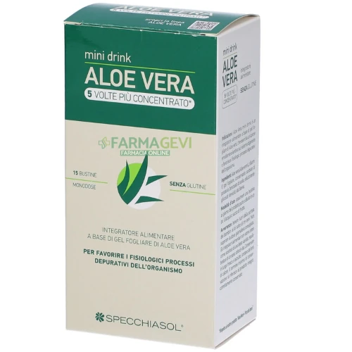 Aloe Vera Specchiasol Minidrink 15 Bustine da 10 Ml