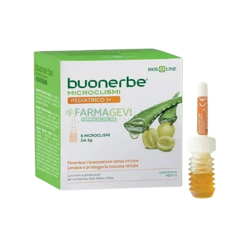 Buonerbe Microclismi Pediatrico 1+ 6 Pezzi x 5 Grammi