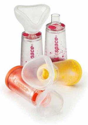 Camera distanziatrice per erogatori spray predosati l'espace 220ml pediatrico spazio morto 49ml con