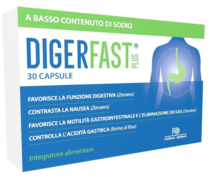 Digerfast Plus 30 Capsule Antinausea e Digestive