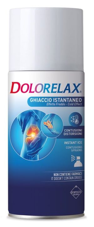 Dolorelax ice ghiaccio istantaneo spray bomboletta capienza 150ml