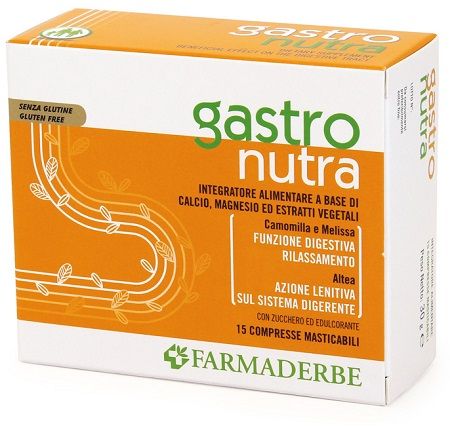 Gastro Nutra Farmaderbe 15 Compresse per Bruciore e Acidità