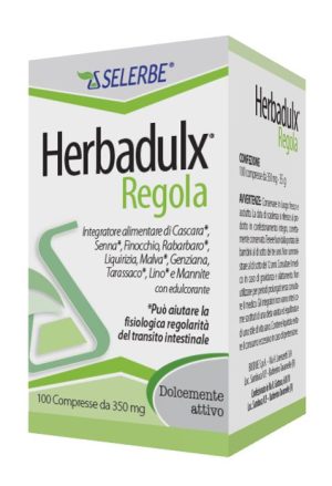 Herbadulx Regola Selerbe 100 Compresse per Transito Intestinale