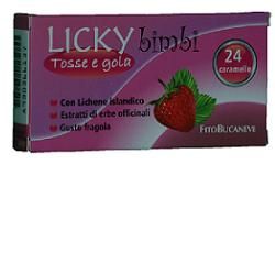 Licky Bimbi 24 Caramelle per Tosse e Gola Arrossata - Gusto Gragola