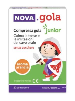 Nova Gola Junior Arancia 20 Compresse Senza Zucchero