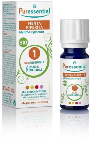 Puressentiel Menta Piperita Olio Essenziale Bio per Vie Respiratorie 10 ml