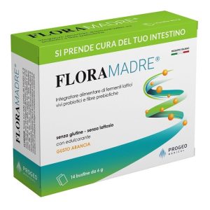 Floramadre Integratore Probiotico - 14 Bustine Gusto Arancia