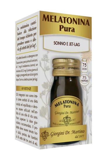 Melatonina Pura Dr. Giorgini 30 g - Integratore per il Jet Lag