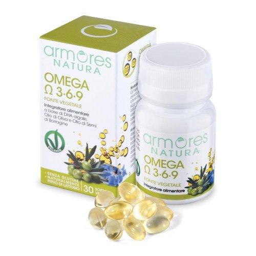 Armores Natura Omega 3 6 9 Integratore per la Vista - 30 Softgel