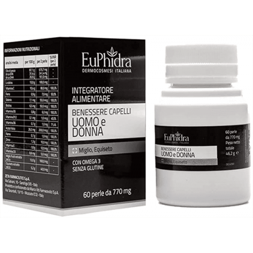 Euphidra Benessere Capelli 60 Perle - Integratore Anticaduta