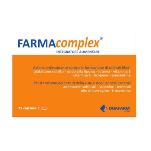 Farmacomplex 15 Capsule - Integratore per Pelle, Capelli e Unghie