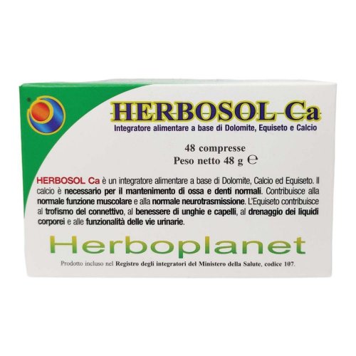 Herbosol Ca Herboplanet 48 Compresse - Integratore di Dolomite, Calcio ed Equiseto