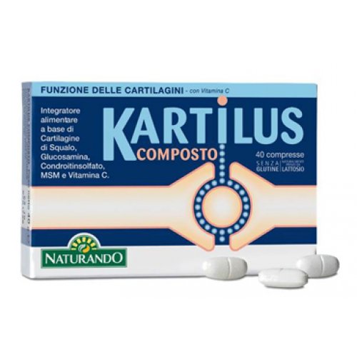 Kartilus Composto Naturando 40 Compresse - Integratore di Cartilagine di Squalo