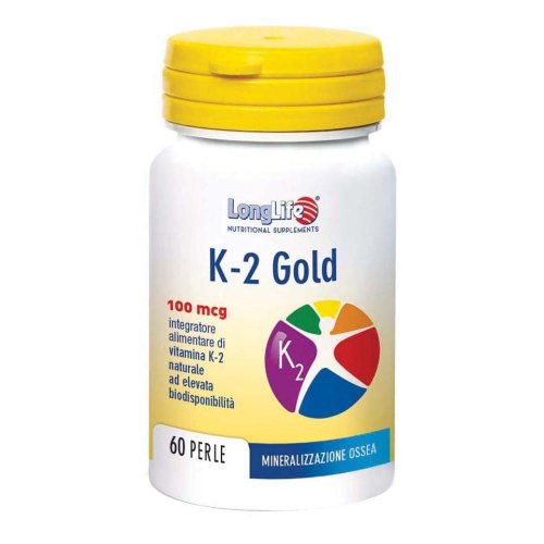 Longlife K-2 Gold 60 Perle - Integratore per Salute delle Ossa
