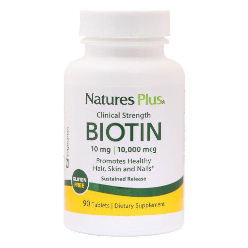 Natures Plus Biotina per Pelle e Capelli 90 Tavolette 10 mg