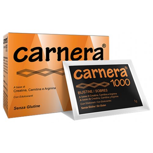 Carnera 1000 18 Bustine - Integratore di Creatina, Carnitina e Arginina