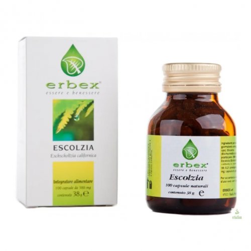Escolzia Erbex 100 Capsule 380mg - Integratore per Rilassamento