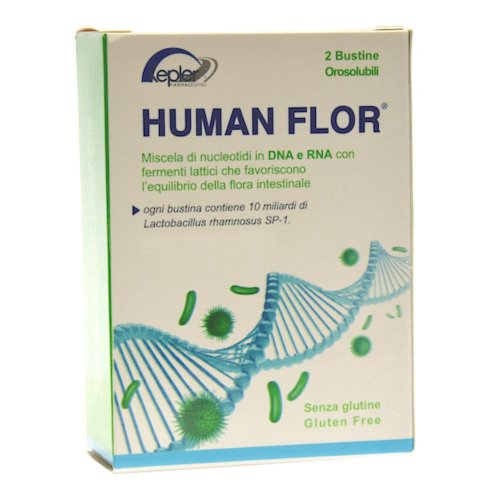 Human Flor 8 Bustine - Integratore per Flora Intestinale