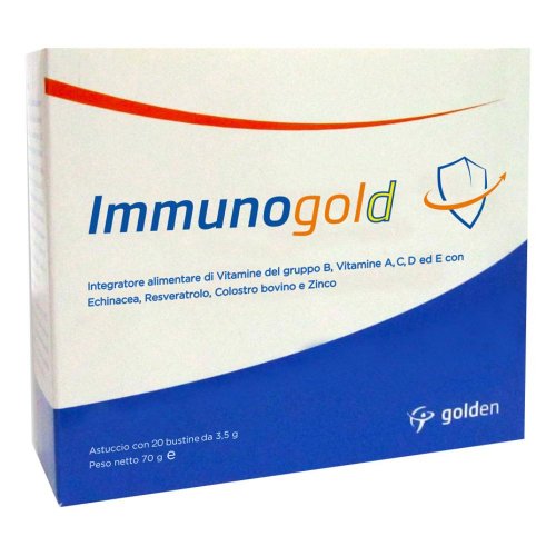 Immunogold 20 Bustine - Integratore di Vitamine per Difese dell'Organismo