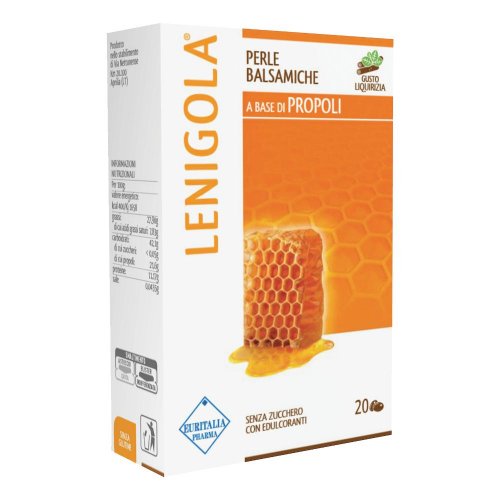 Lenigola 20 Perle Gusto Liquirizia - Caramelle con Propoli Decerata e Purificata