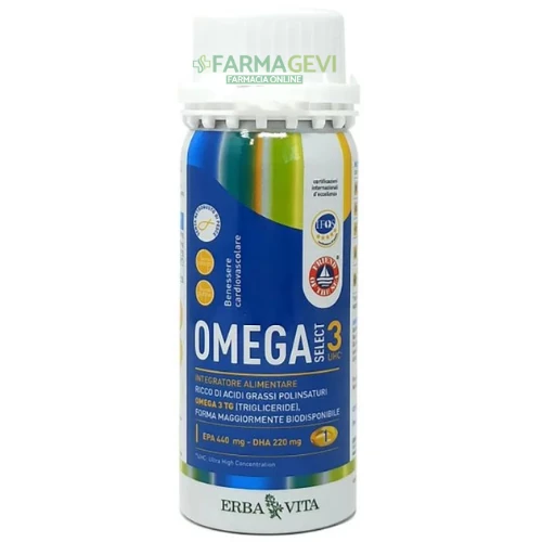 Omega Select 3 UHC Erba Vita – 120 Perle di Olio di Pesce