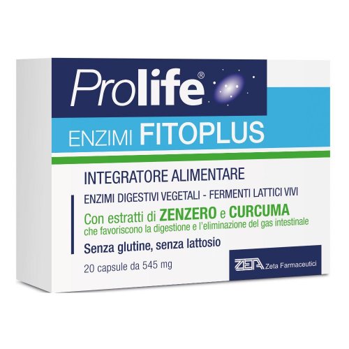 Prolife Enzimi Fitoplus 20 Capsule - Integratore con Enzimi Digestivi