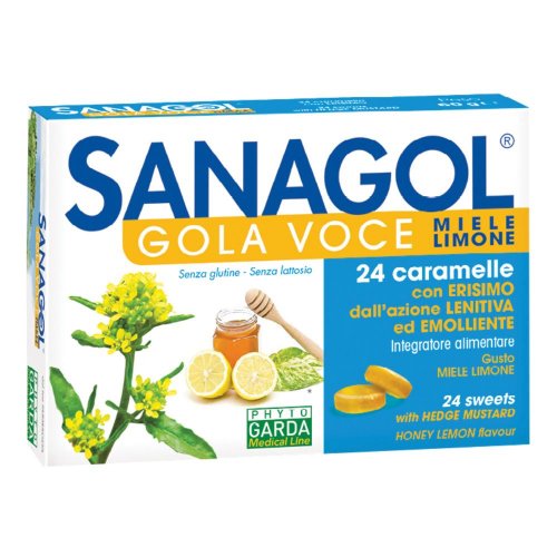 Sanagol Gola Voce Miele Limone 24 Caramelle