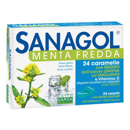 Sanagol Menta Fredda - 24 Caramelle per Tono della Voce
