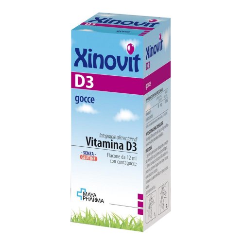 Xinovit D3 Gocce 12 ml - Integratore per Bambini e Neonati di Vitamina D3