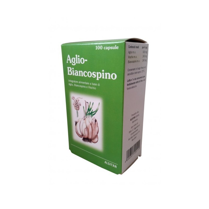 Aglio Biancospino Cagnola 100 Capsule - Integratore per Sistema Cardiovascolare