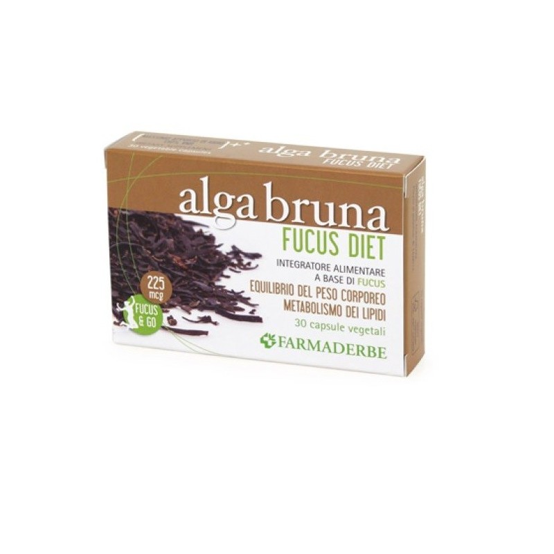 Alga Bruna Fucus Diet Farmaderbe 30 Compresse - Integratore per Metabolismo dei Lipidi