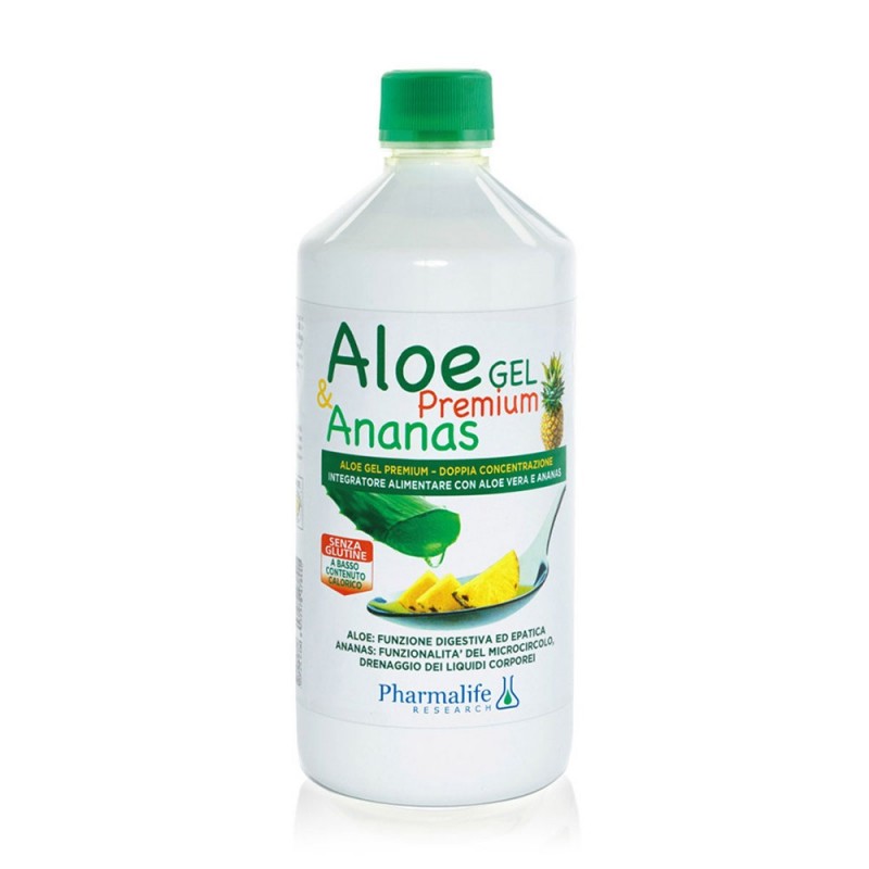 Aloe Gel Premium Ananas 1 Litro - Integratore Drenante