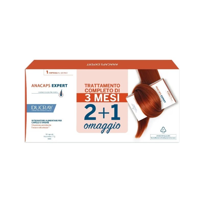 Anacaps Expert 90 Capsule - Integratore per Capelli e Unghie