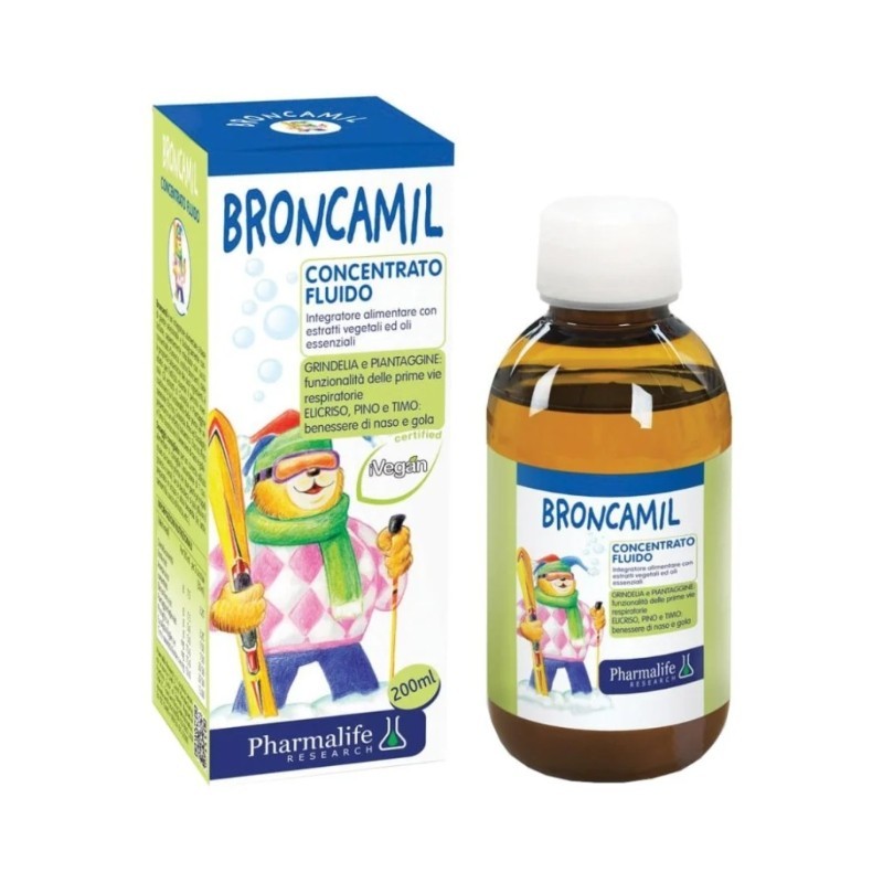 Broncamil Concentrato Fluido da 200 ml - Integratore per Vie Respiratoire