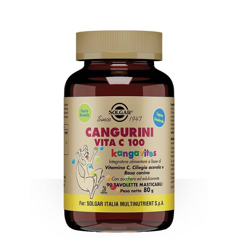 Cangurini Vita C100 90 Tavolette - Integratore per l'Infanzia