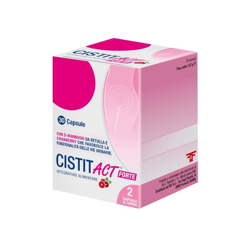 Cistit Act Forte 30 Capsule - Integratore per Vie Urinarie