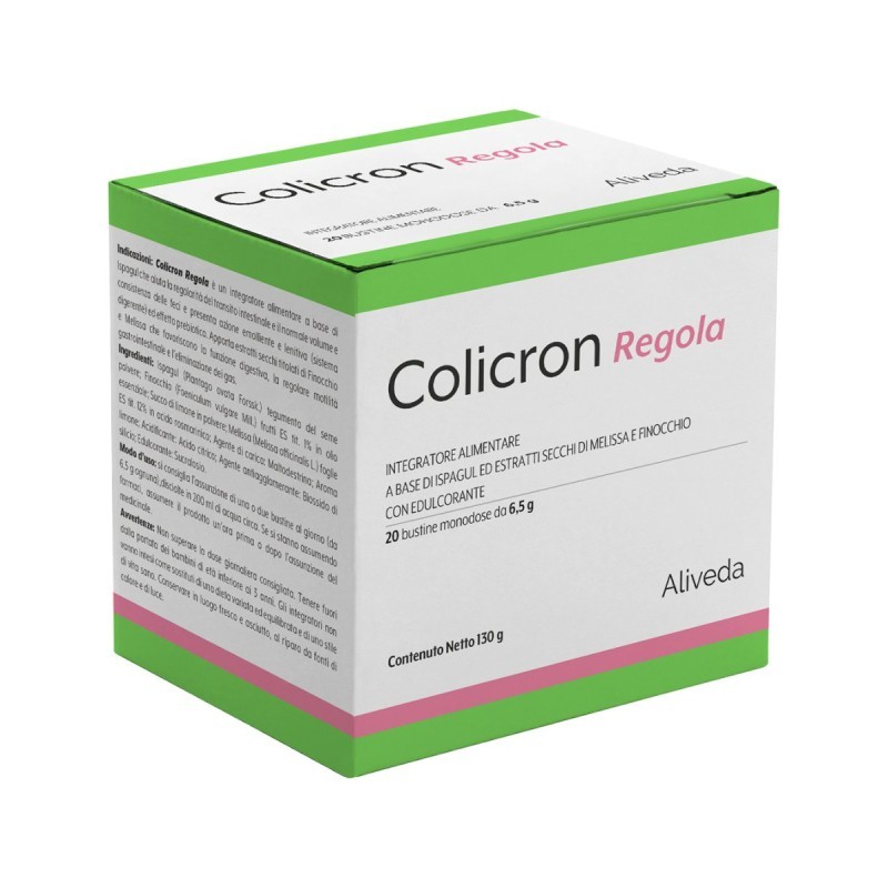 Colicron Regola 20 Bustine - Integratore di Melissa e Finocchio per l'Intestino