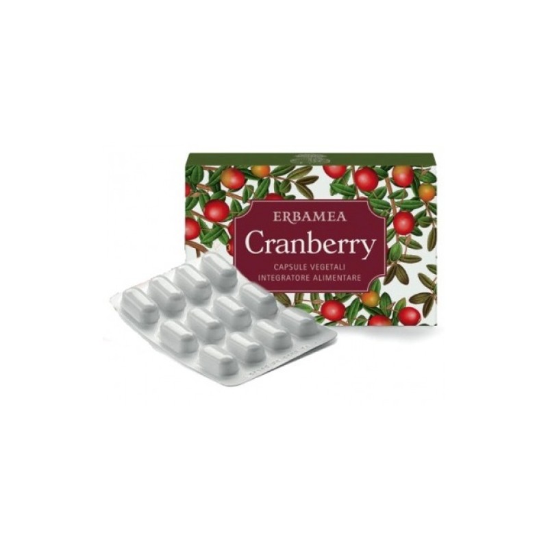 Cranberry Erbamea 24 Capsule - Integratore per Vie Urinarie