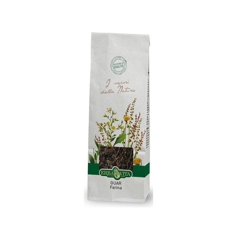 Farina di Guar Erba Vita 100 Grammi - Integratore per i Livelli di Glicemia
