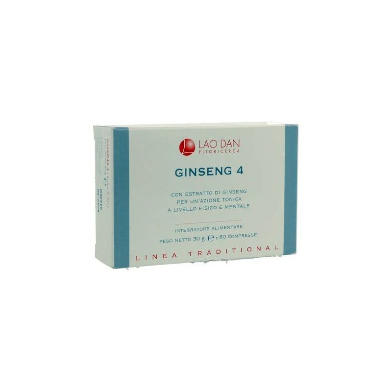 Ginseng 4 60 compresse - integratore per Funzione Digestiva